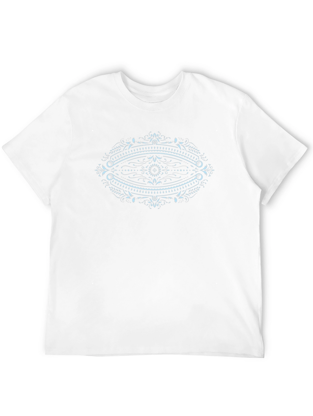 Mens Black Graphic Tee - Eye Mandala Design