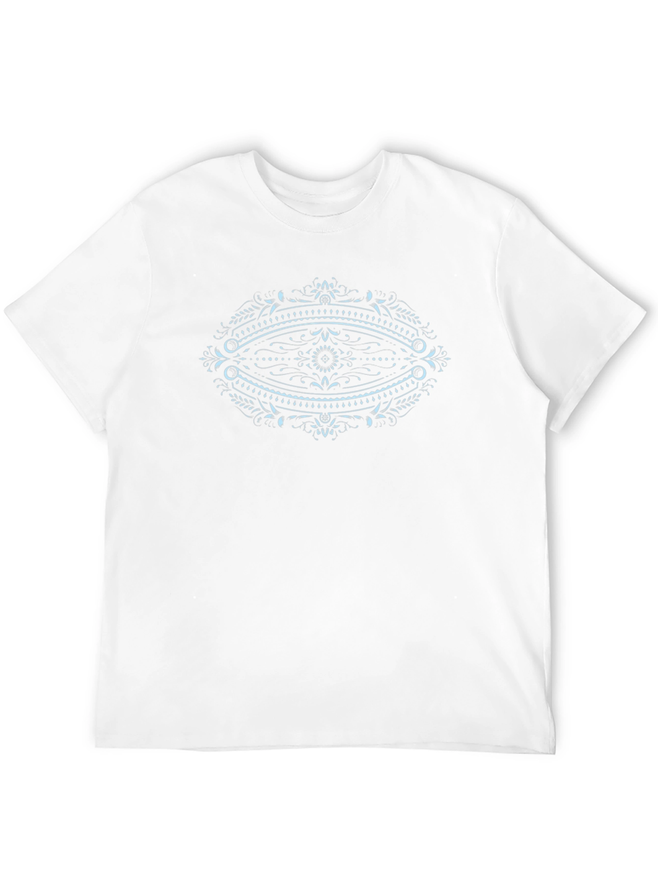 Mens Black Graphic Tee - Eye Mandala Design