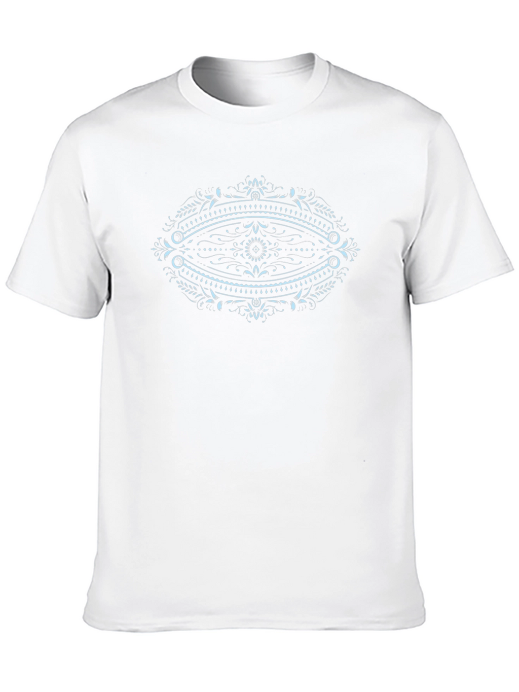 Mens Black Graphic Tee - Eye Mandala Design