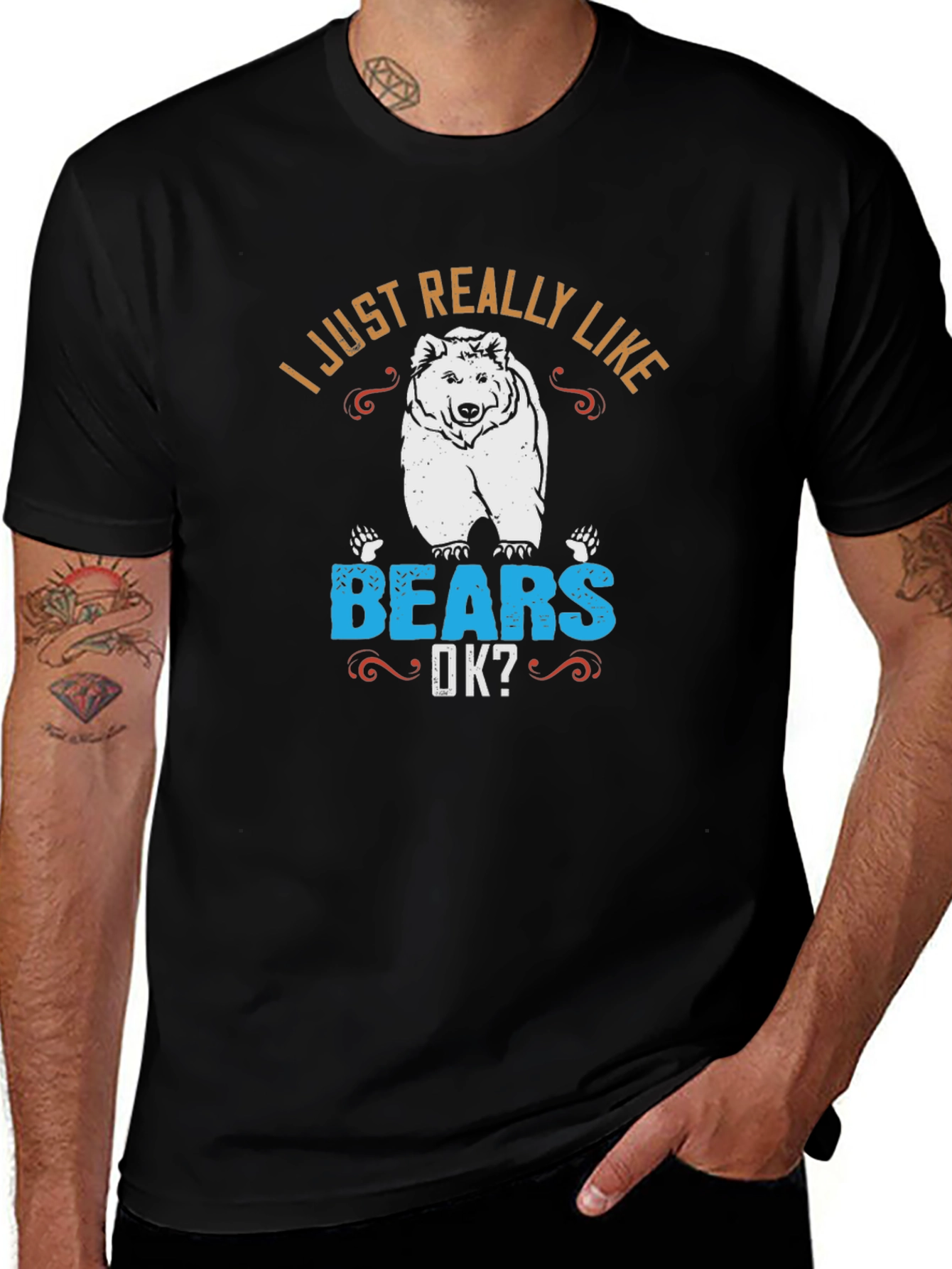 I Just Really Like Bears T-Shirt - Novelty Animal Tee