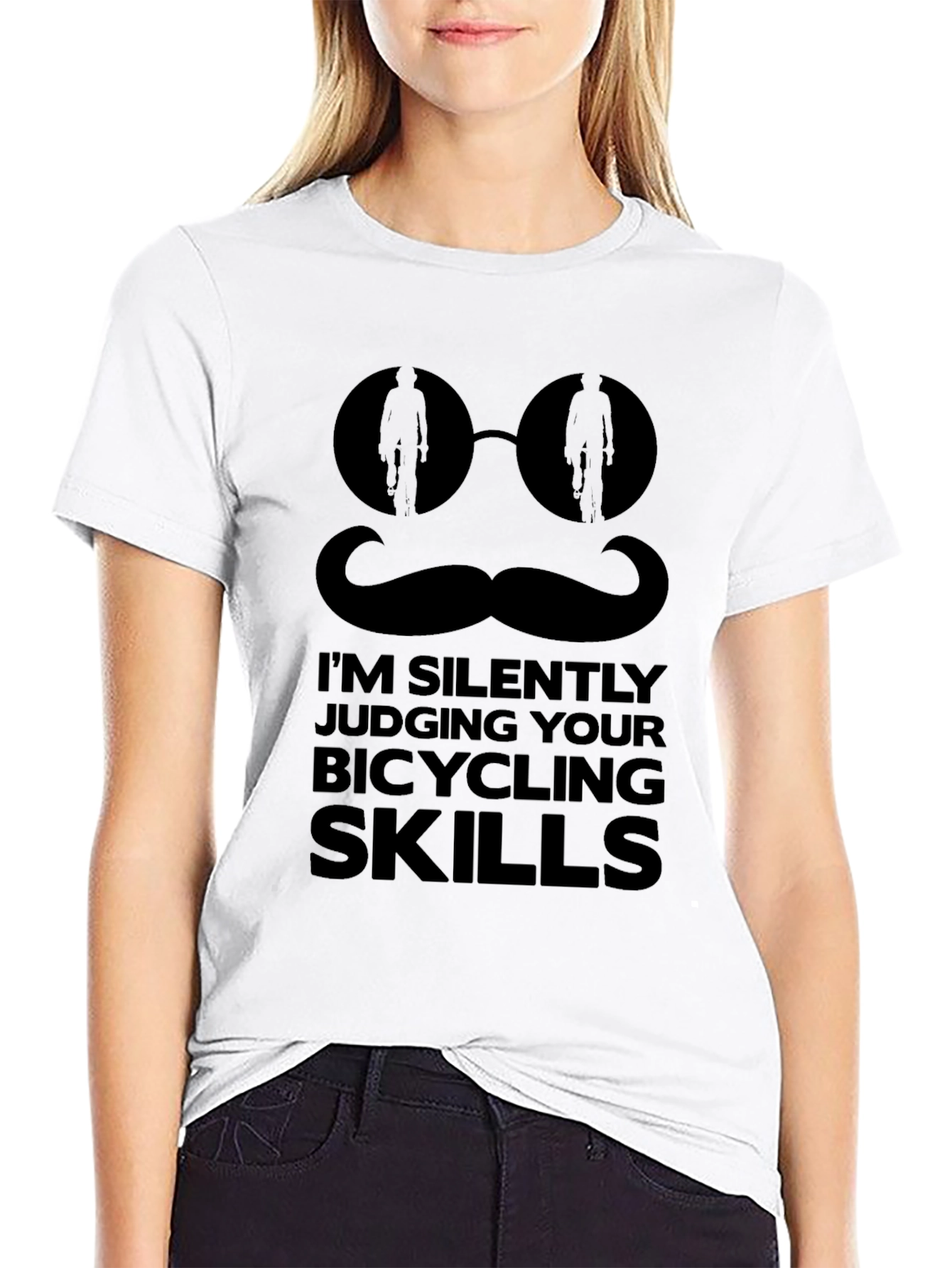 Funny Bicycling Skills Judging T-Shirt