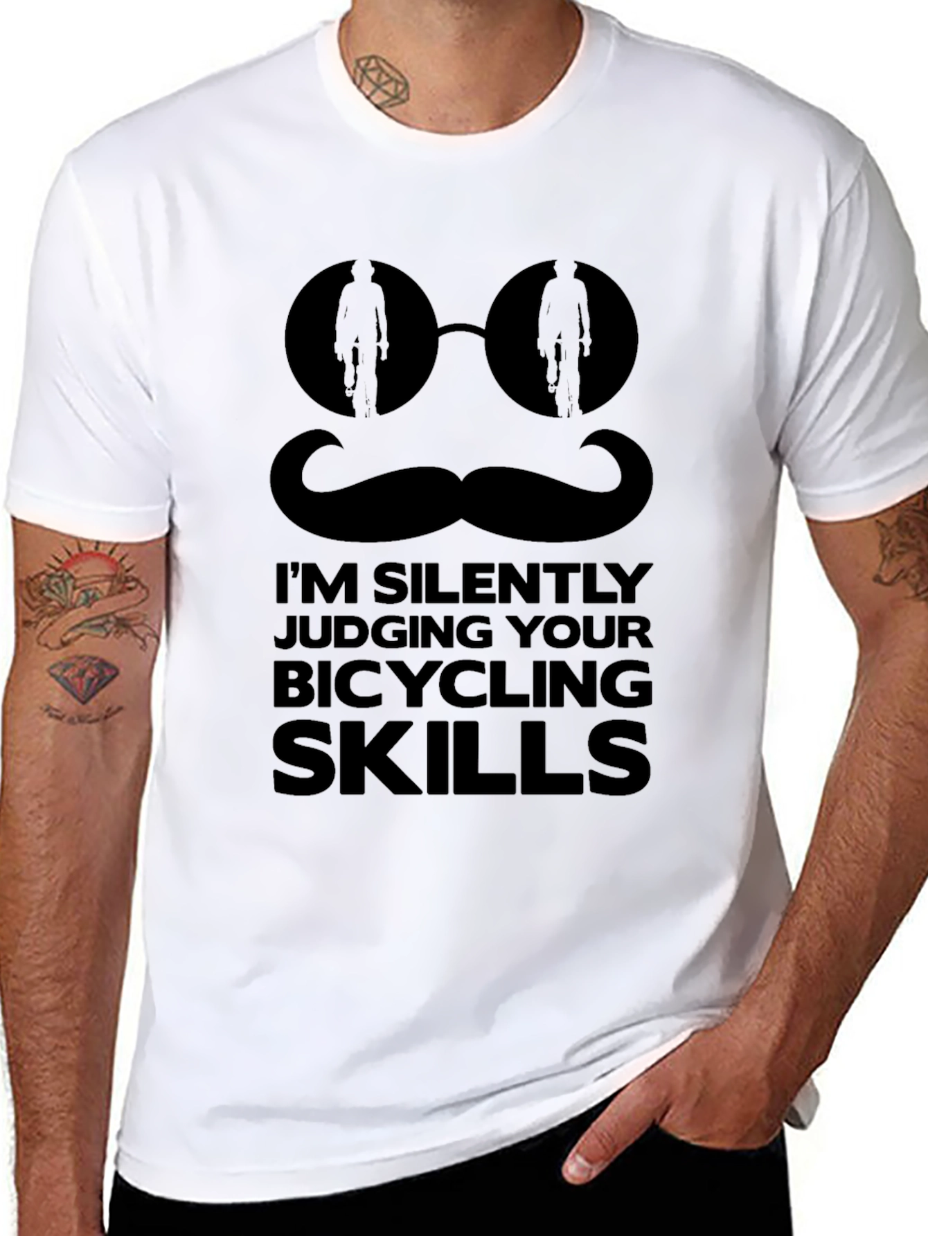 Funny Bicycling Skills Judging T-Shirt
