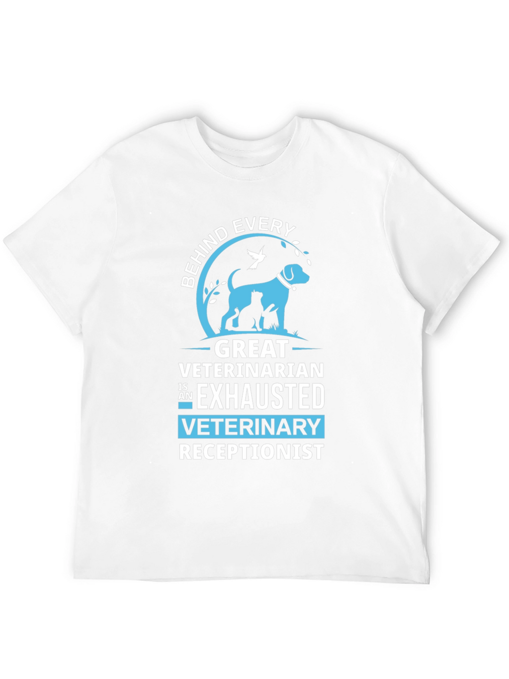Exhausted Veterinary Receptionist T-Shirt