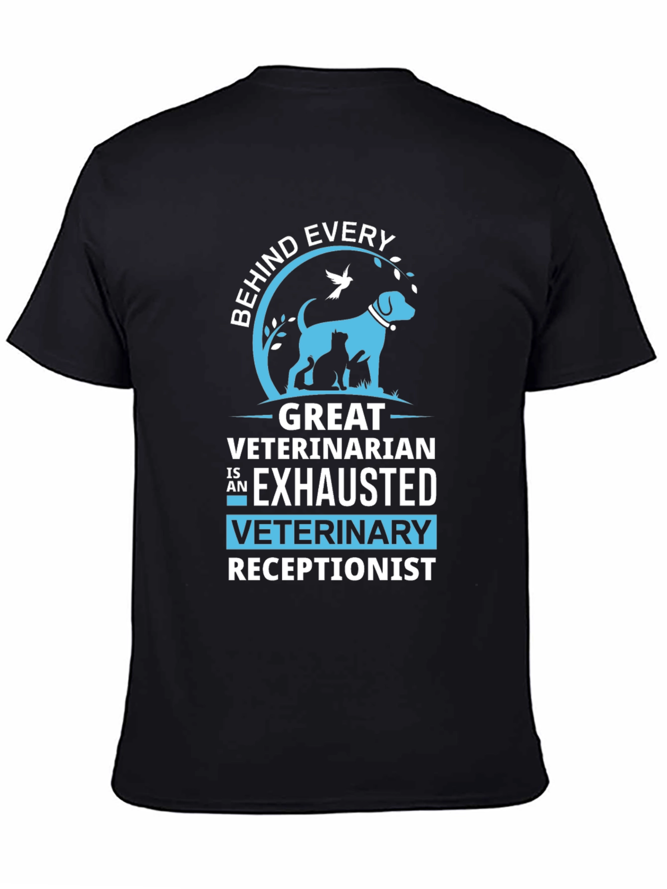 Exhausted Veterinary Receptionist T-Shirt