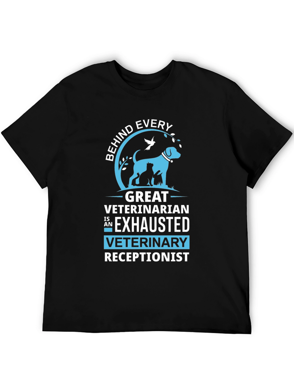 Exhausted Veterinary Receptionist T-Shirt