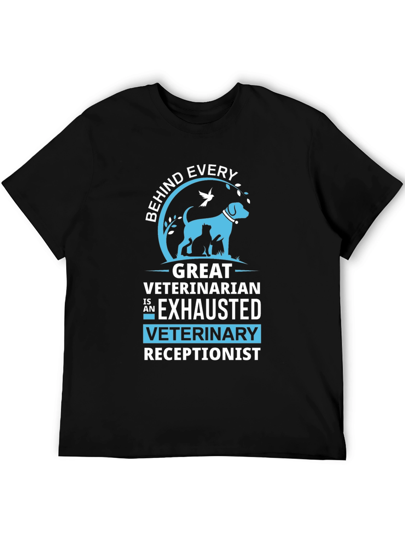 Exhausted Veterinary Receptionist T-Shirt