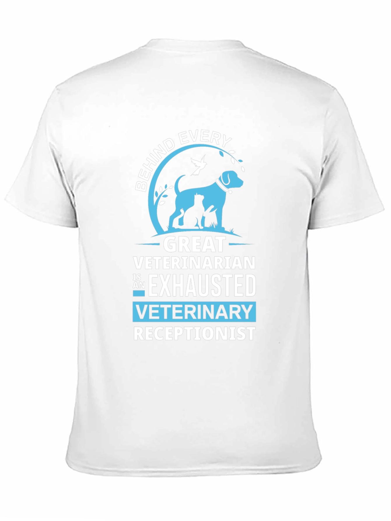 Exhausted Veterinary Receptionist T-Shirt