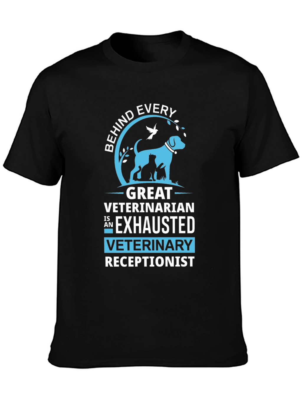 Exhausted Veterinary Receptionist T-Shirt