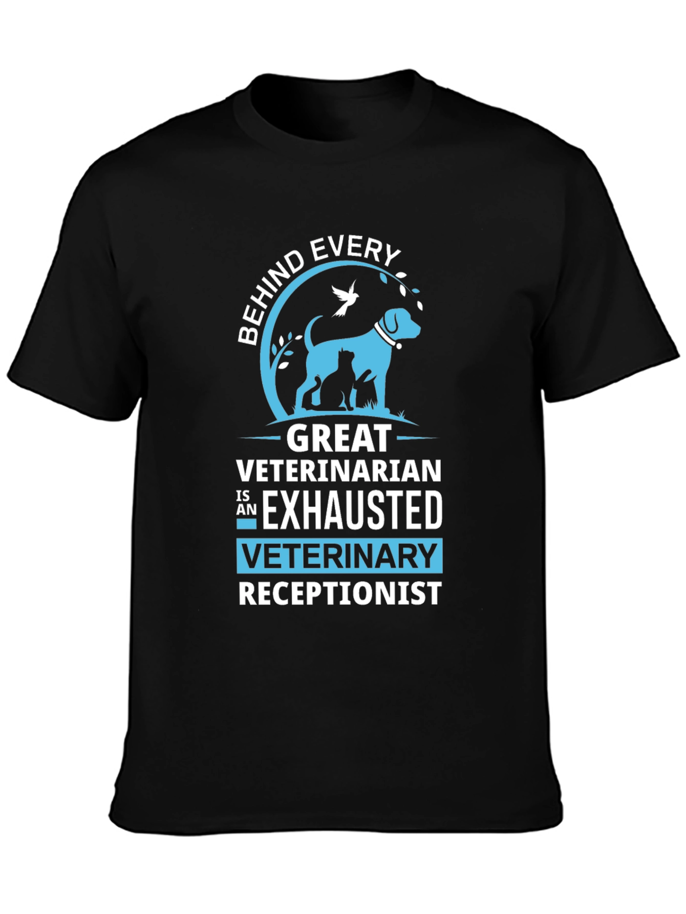 Exhausted Veterinary Receptionist T-Shirt
