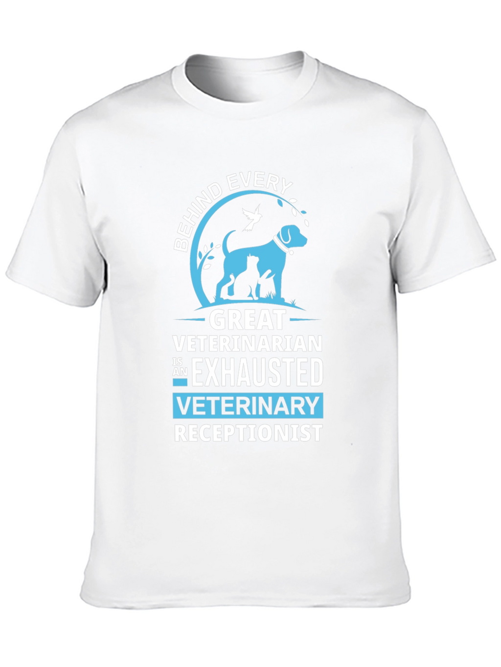 Exhausted Veterinary Receptionist T-Shirt