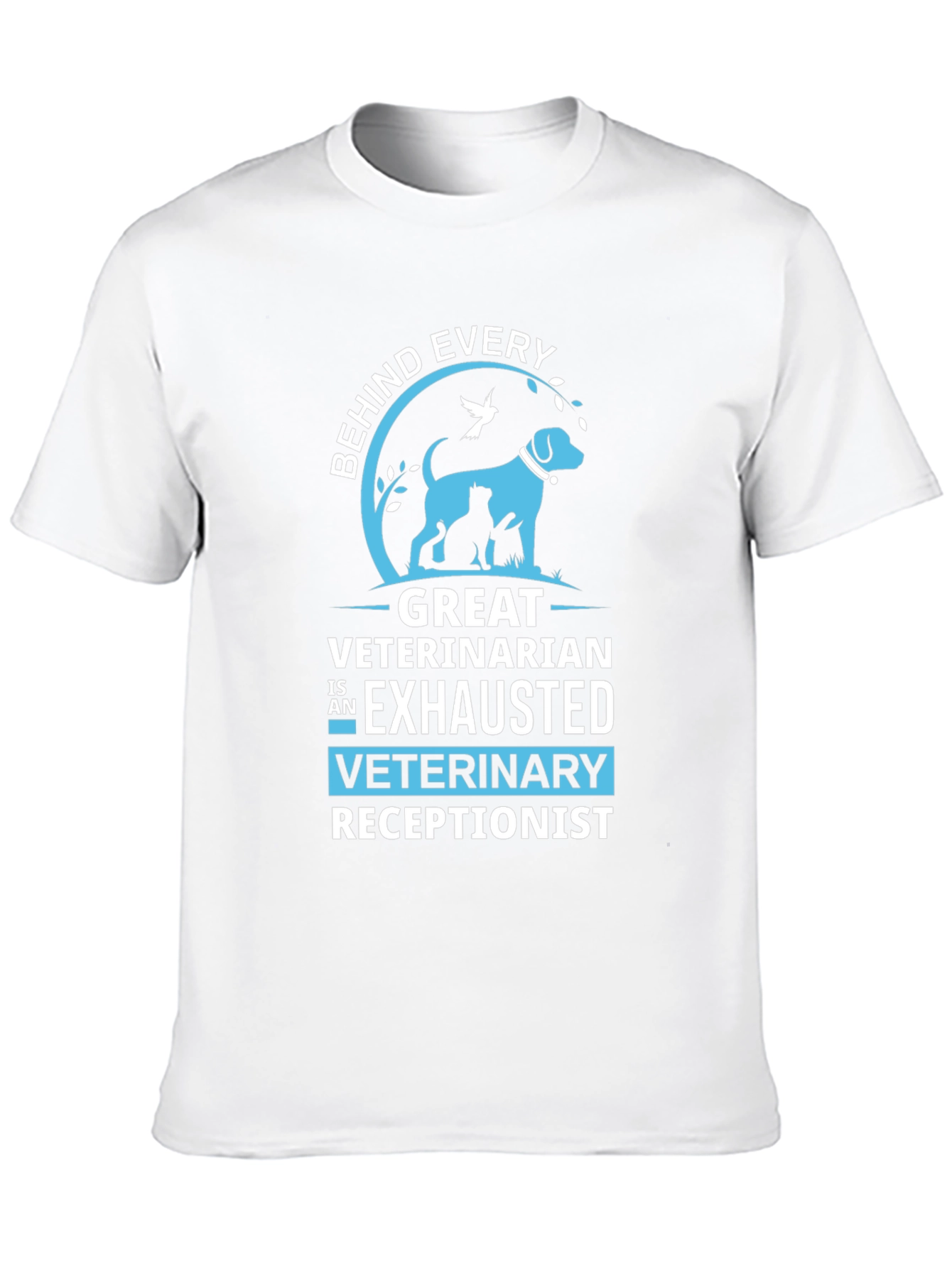 Exhausted Veterinary Receptionist T-Shirt