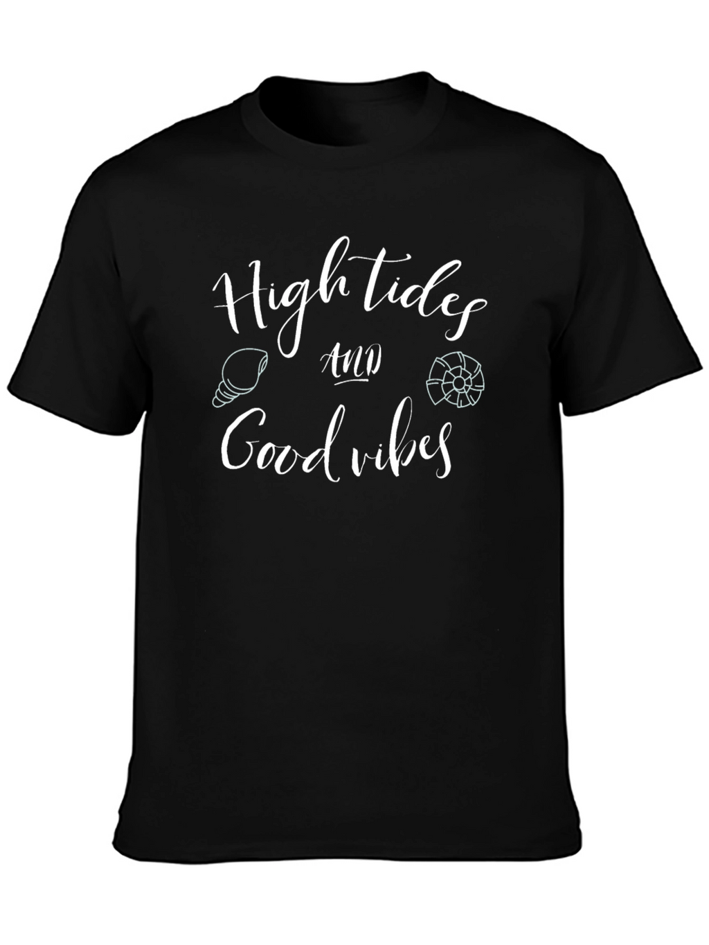 High Tides Good Vibes Graphic Tee - Black