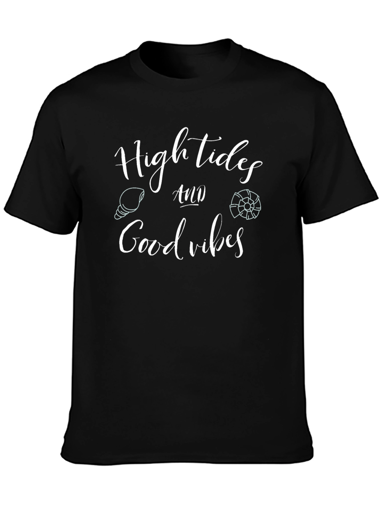 High Tides Good Vibes Graphic Tee - Black