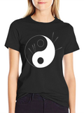 Yin Yang Acupuncture Black T-Shirt