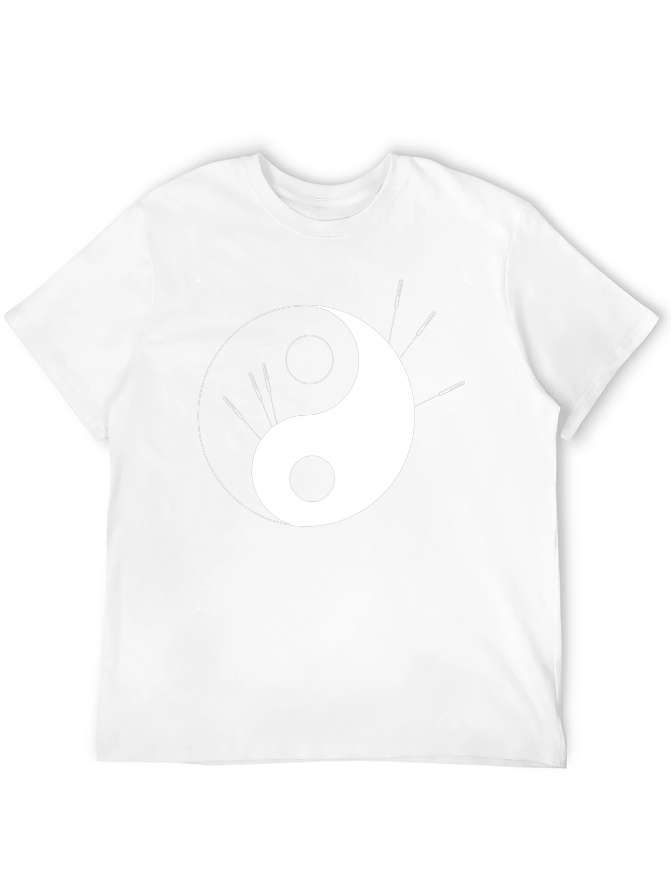 Yin Yang Acupuncture Black T-Shirt
