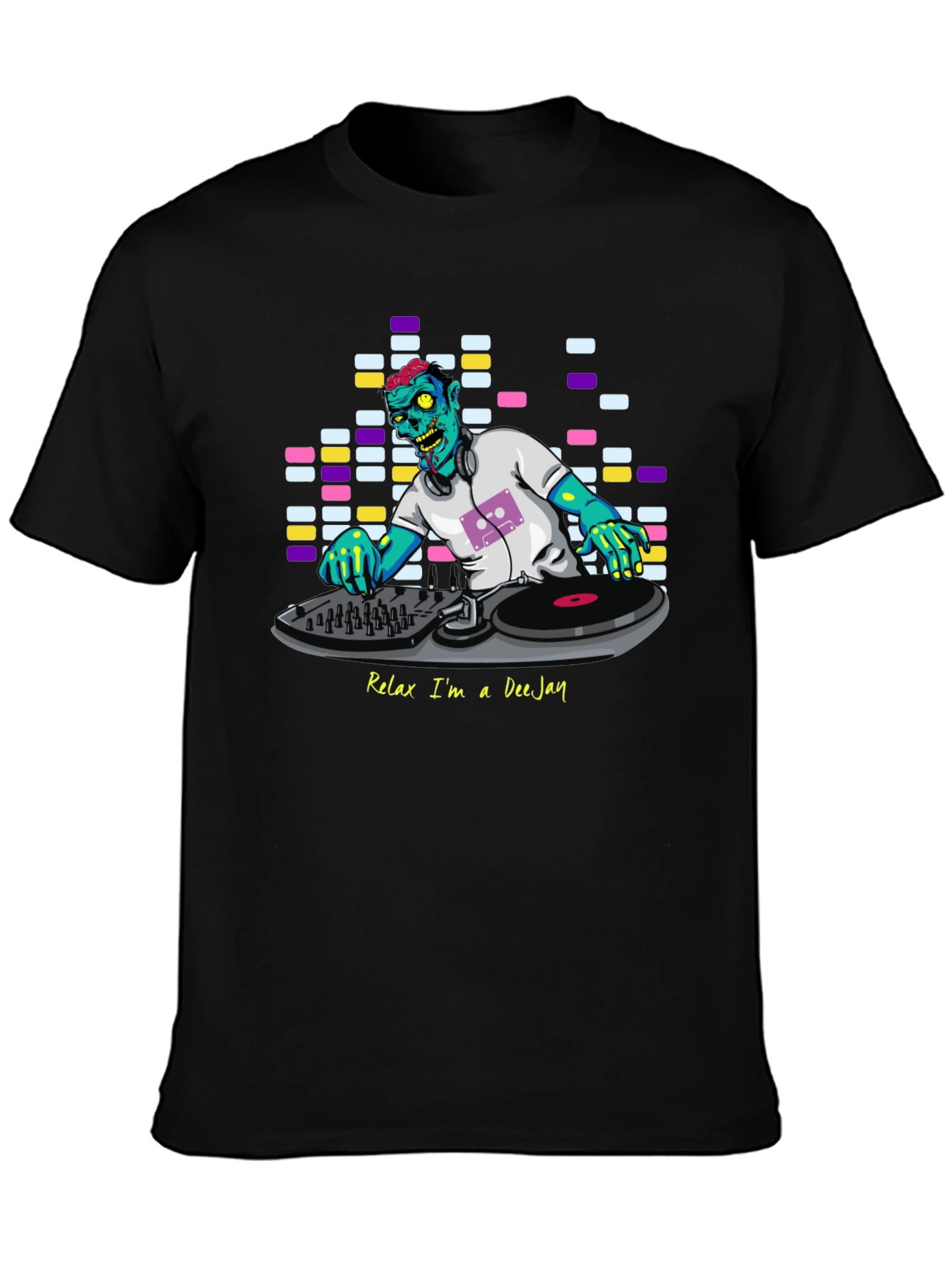 Relax Im A DeeJay Zombie Graphic T-Shirt