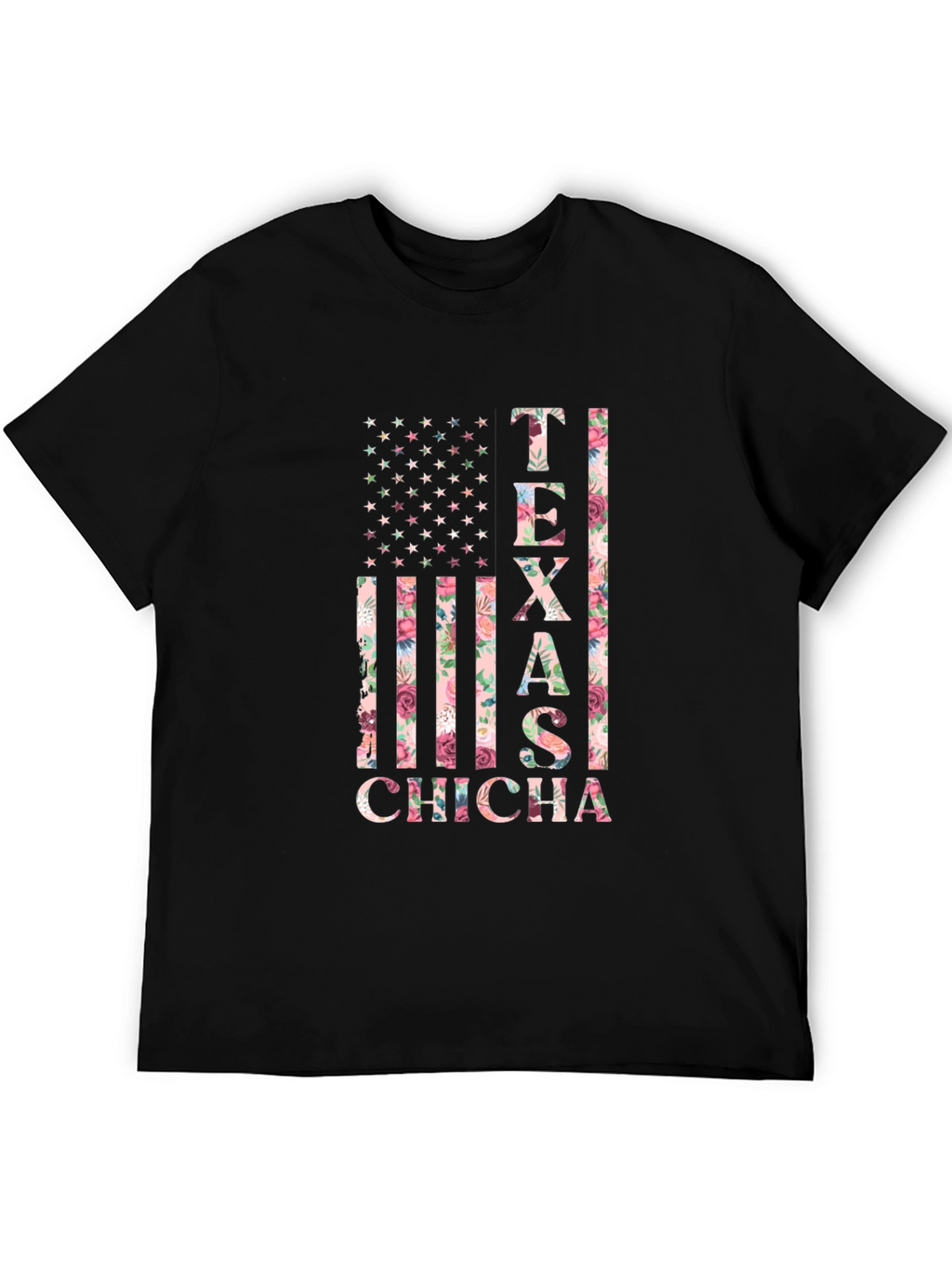 Texas Chicha Floral Flag T-Shirt
