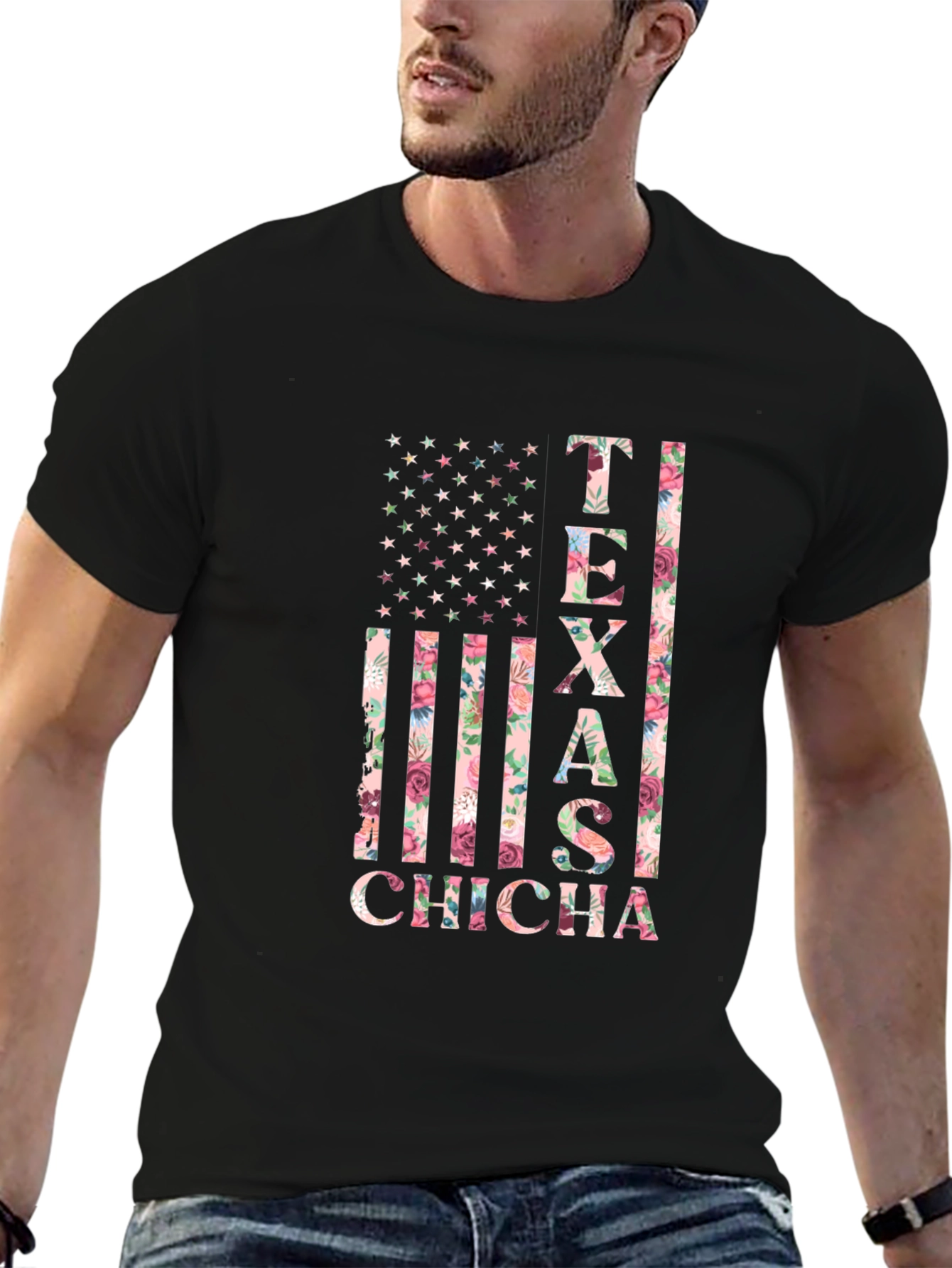 Texas Chicha Floral Flag T-Shirt