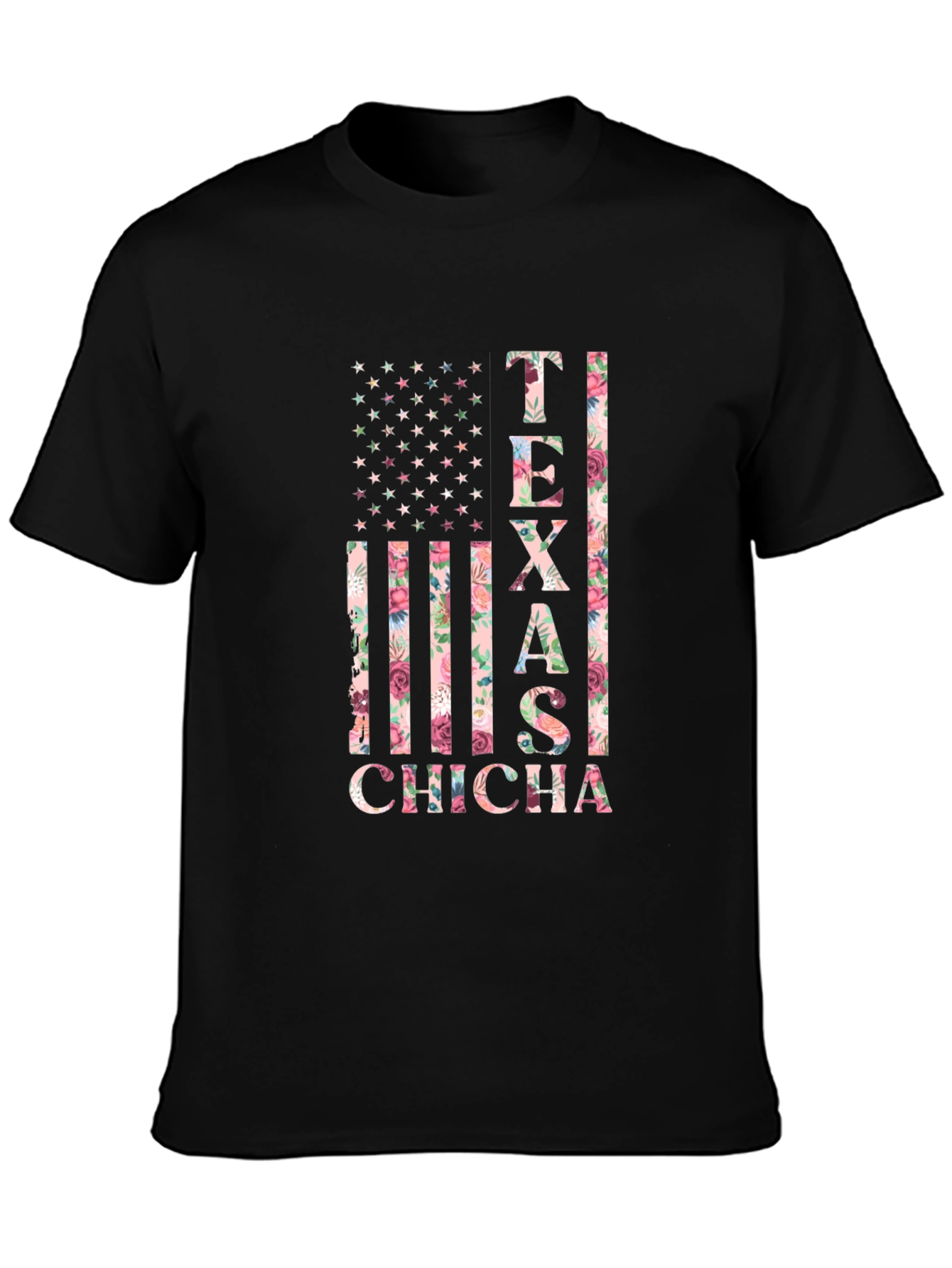 Texas Chicha Floral Flag T-Shirt