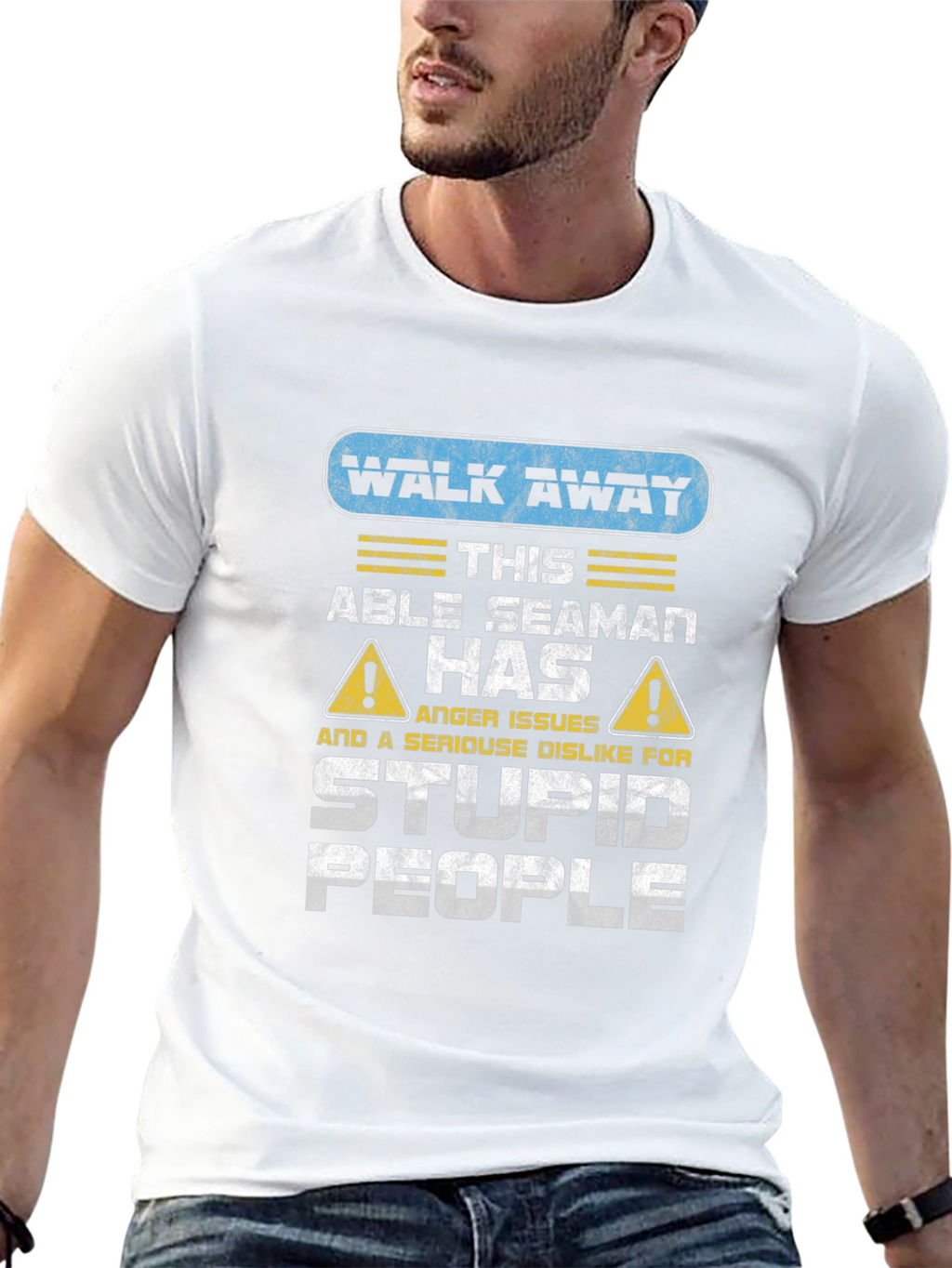 Walk Away Able Seaman Anger Issues T-Shirt