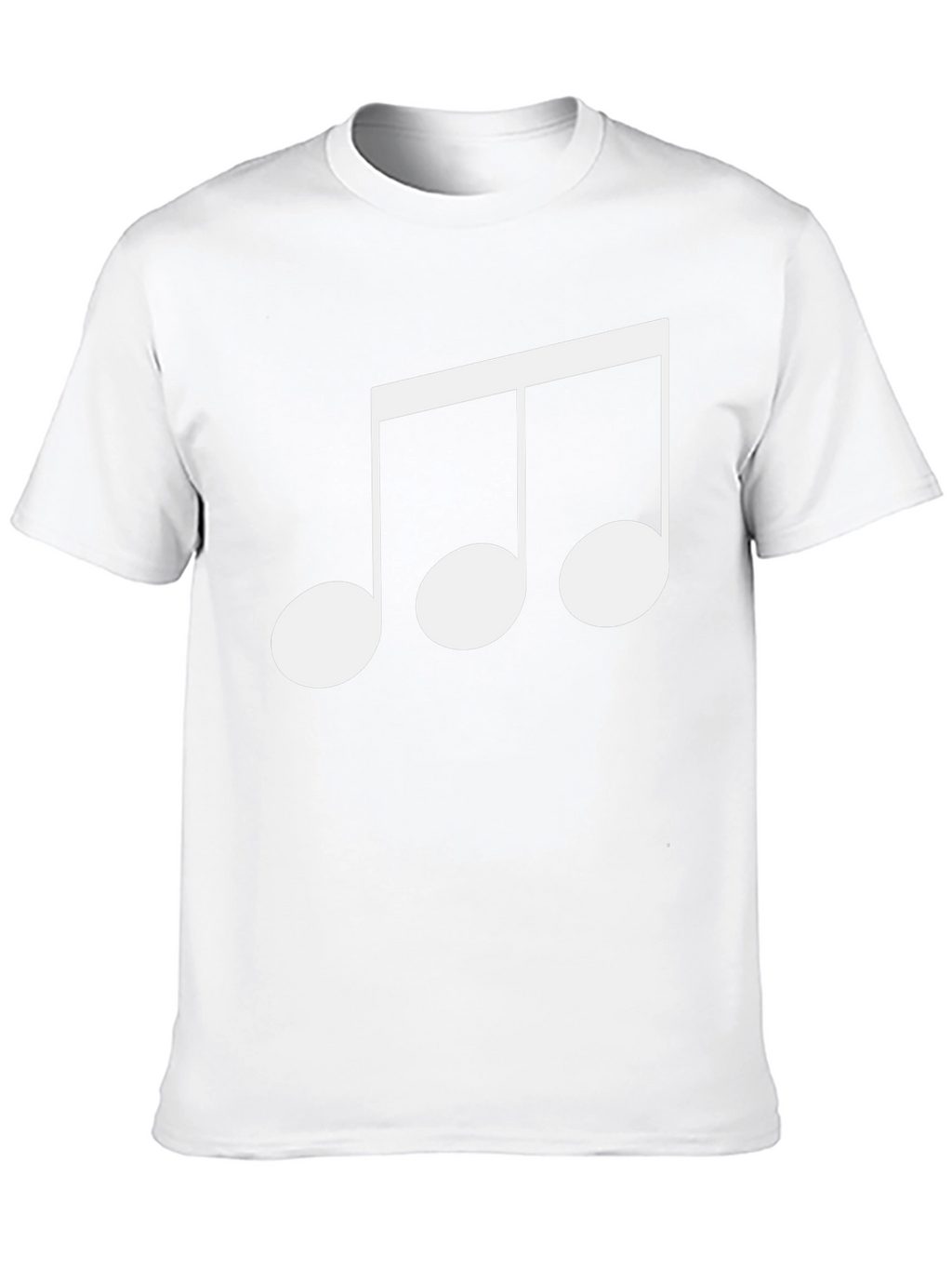 Musical Note Graphic Black T-Shirt
