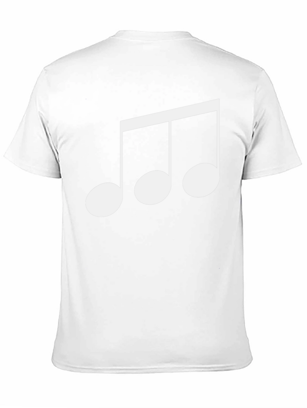 Musical Note Graphic Black T-Shirt