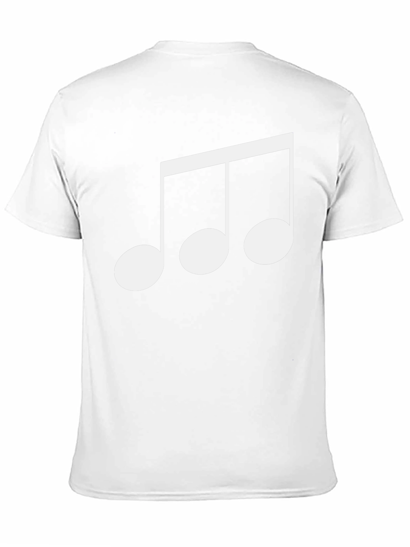 Musical Note Graphic Black T-Shirt