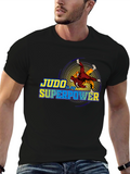 Judo is My Superpower Black T-Shirt