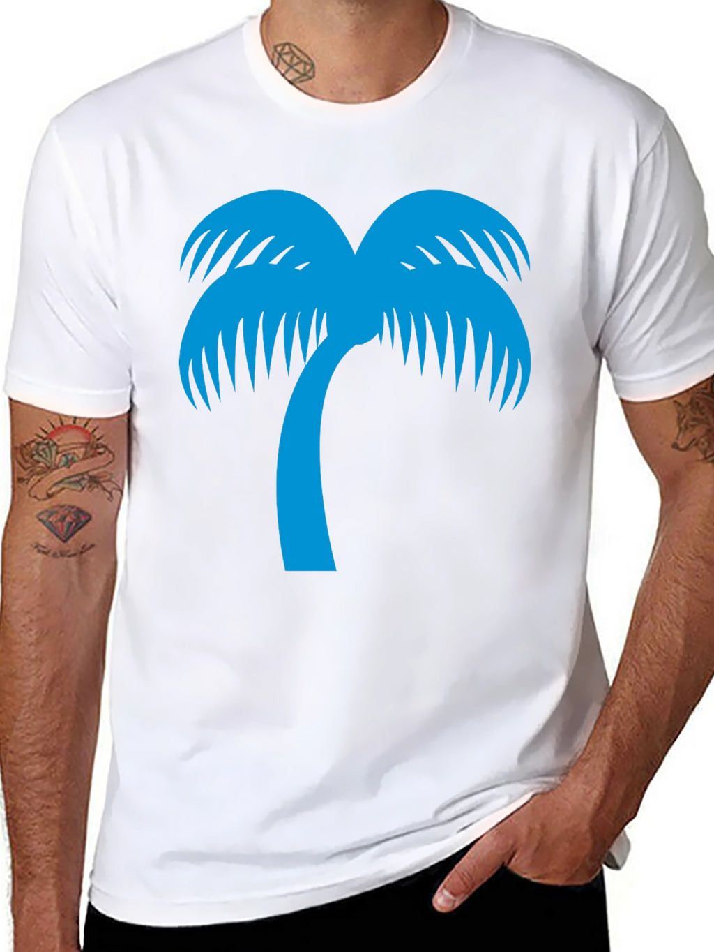 Palm Tree Graphic Tee - Island Vibes T-Shirt