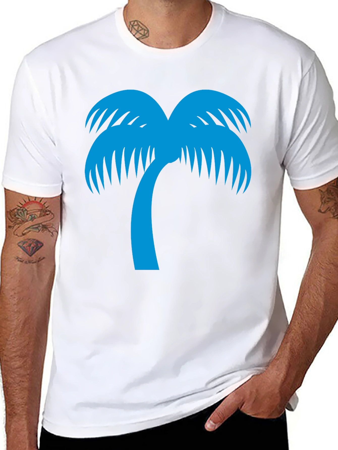 Palm Tree Graphic Tee - Island Vibes T-Shirt