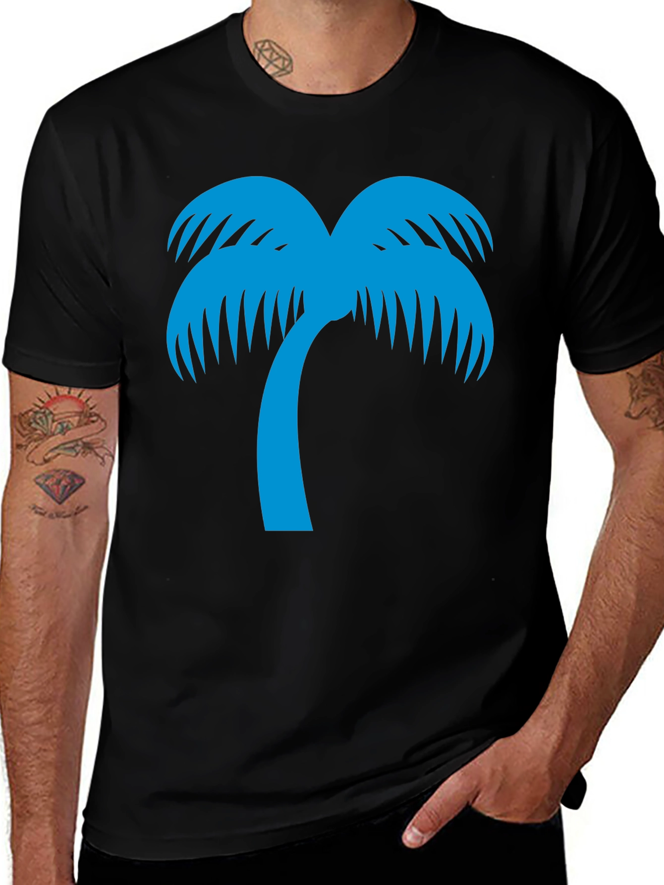 Palm Tree Graphic Tee - Island Vibes T-Shirt