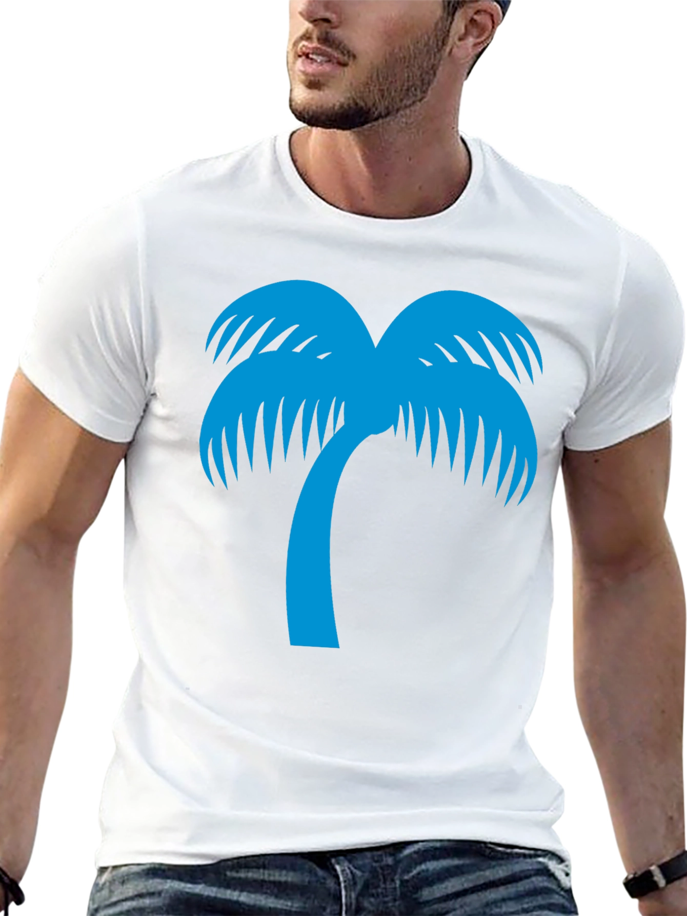 Palm Tree Graphic Tee - Island Vibes T-Shirt