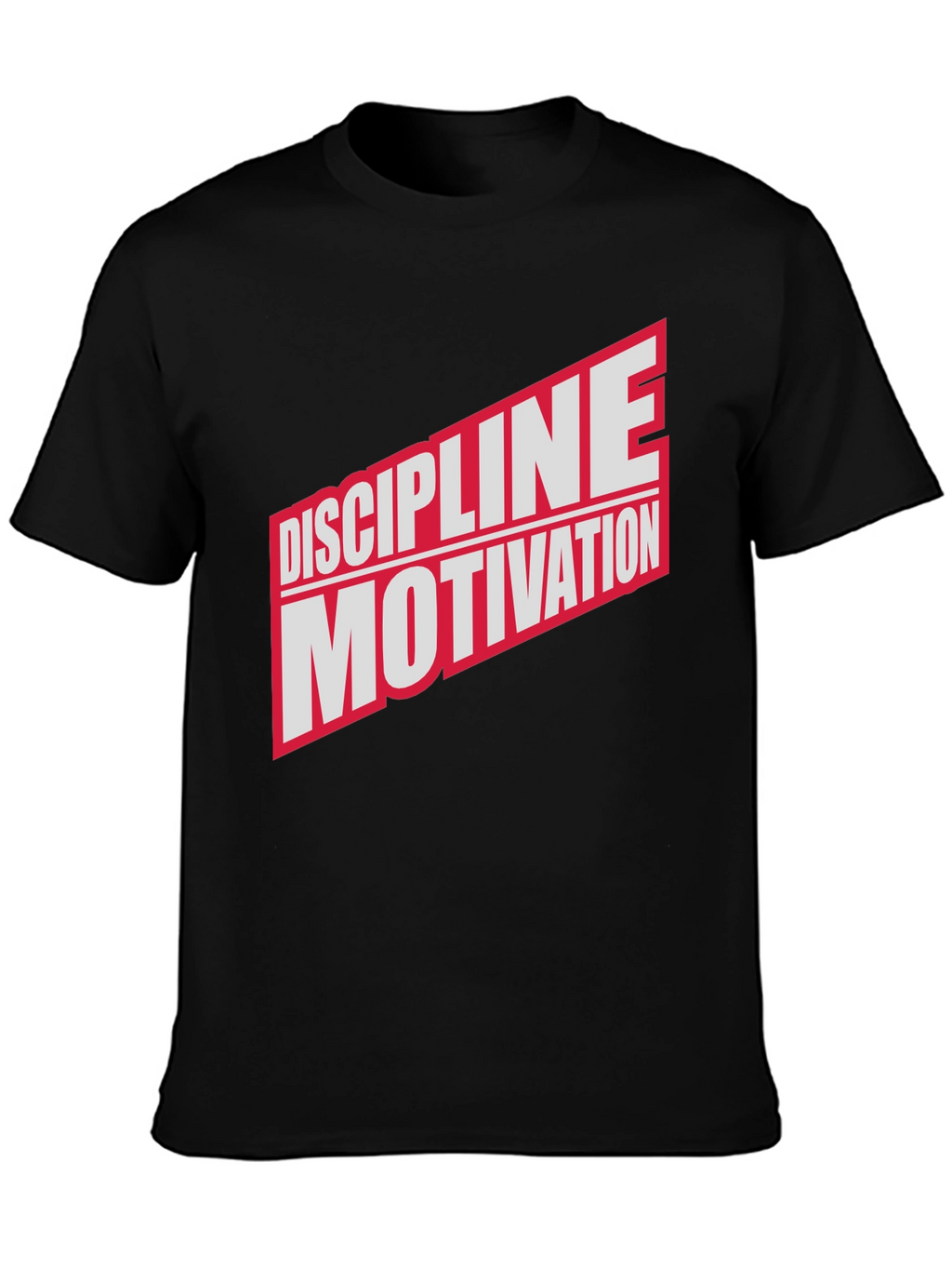 Discipline Motivation Black Graphic T-Shirt