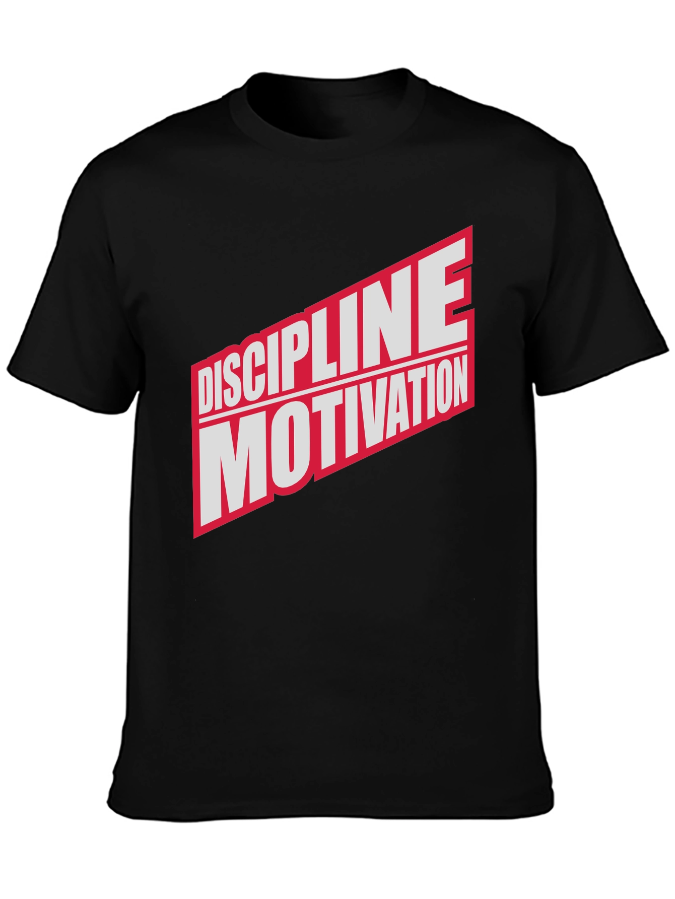 Discipline Motivation Black Graphic T-Shirt