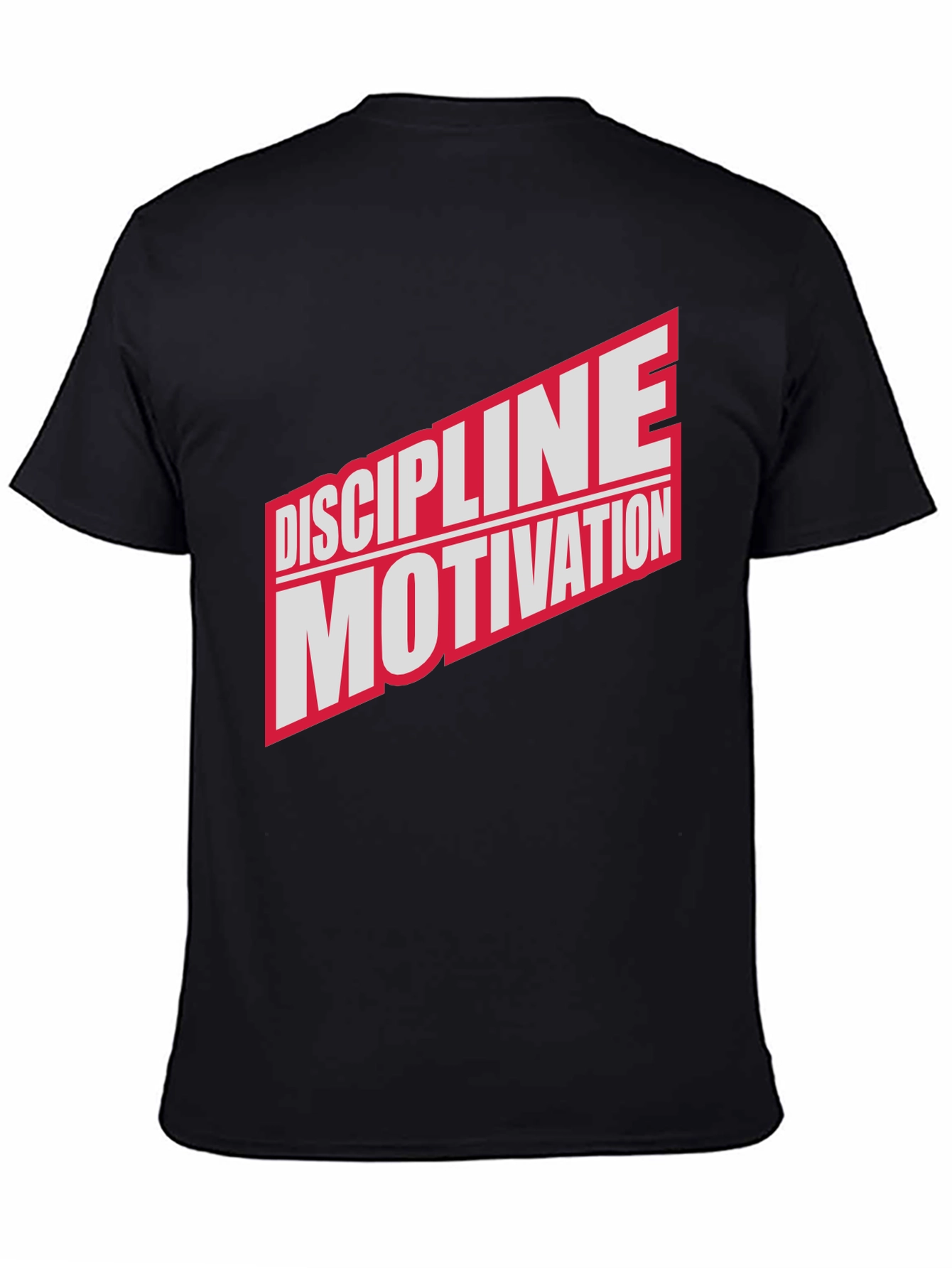 Discipline Motivation Black Graphic T-Shirt