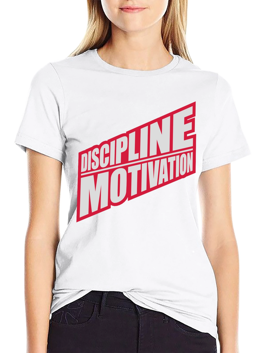 Discipline Motivation Black Graphic T-Shirt