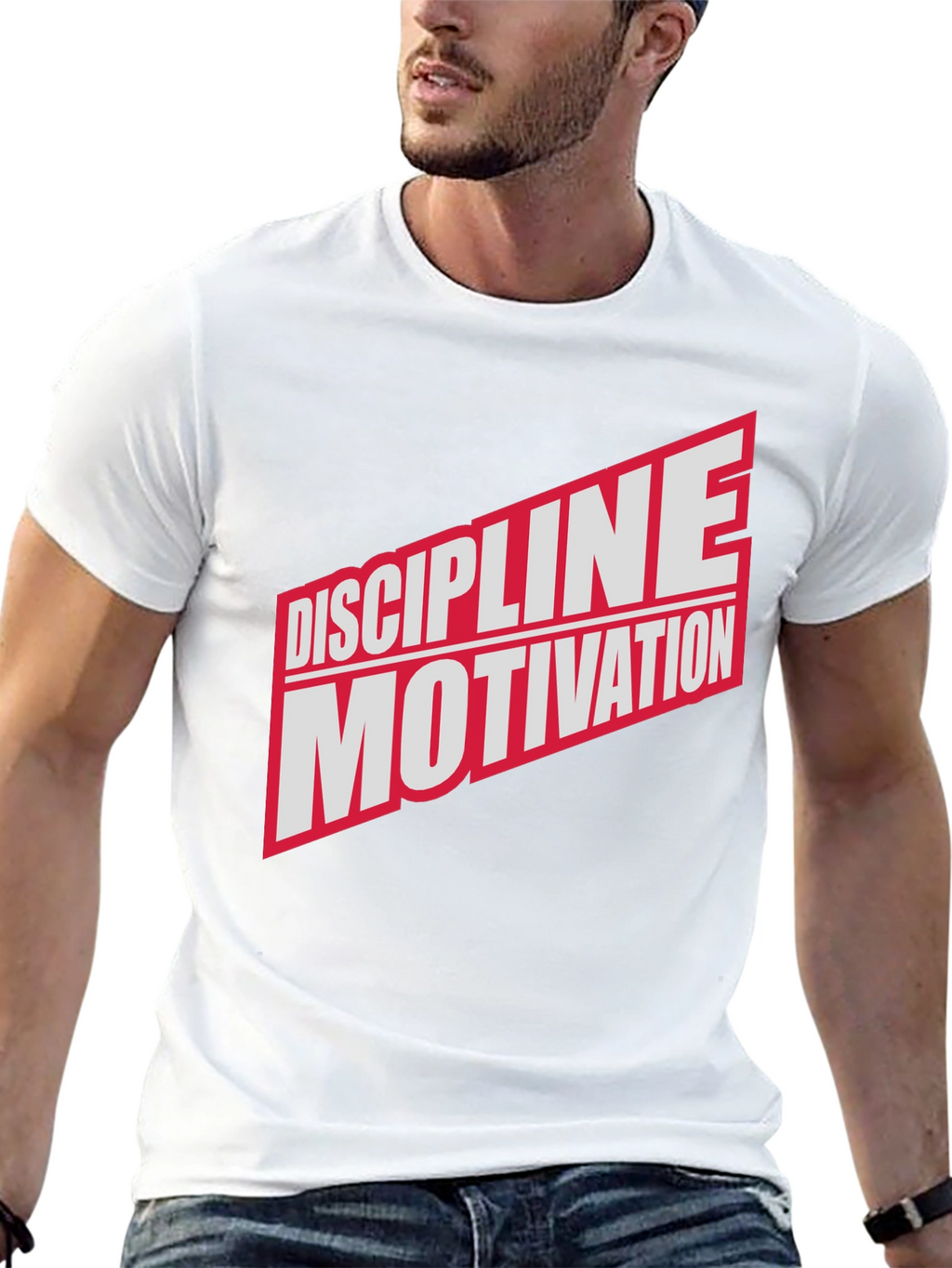 Discipline Motivation Black Graphic T-Shirt