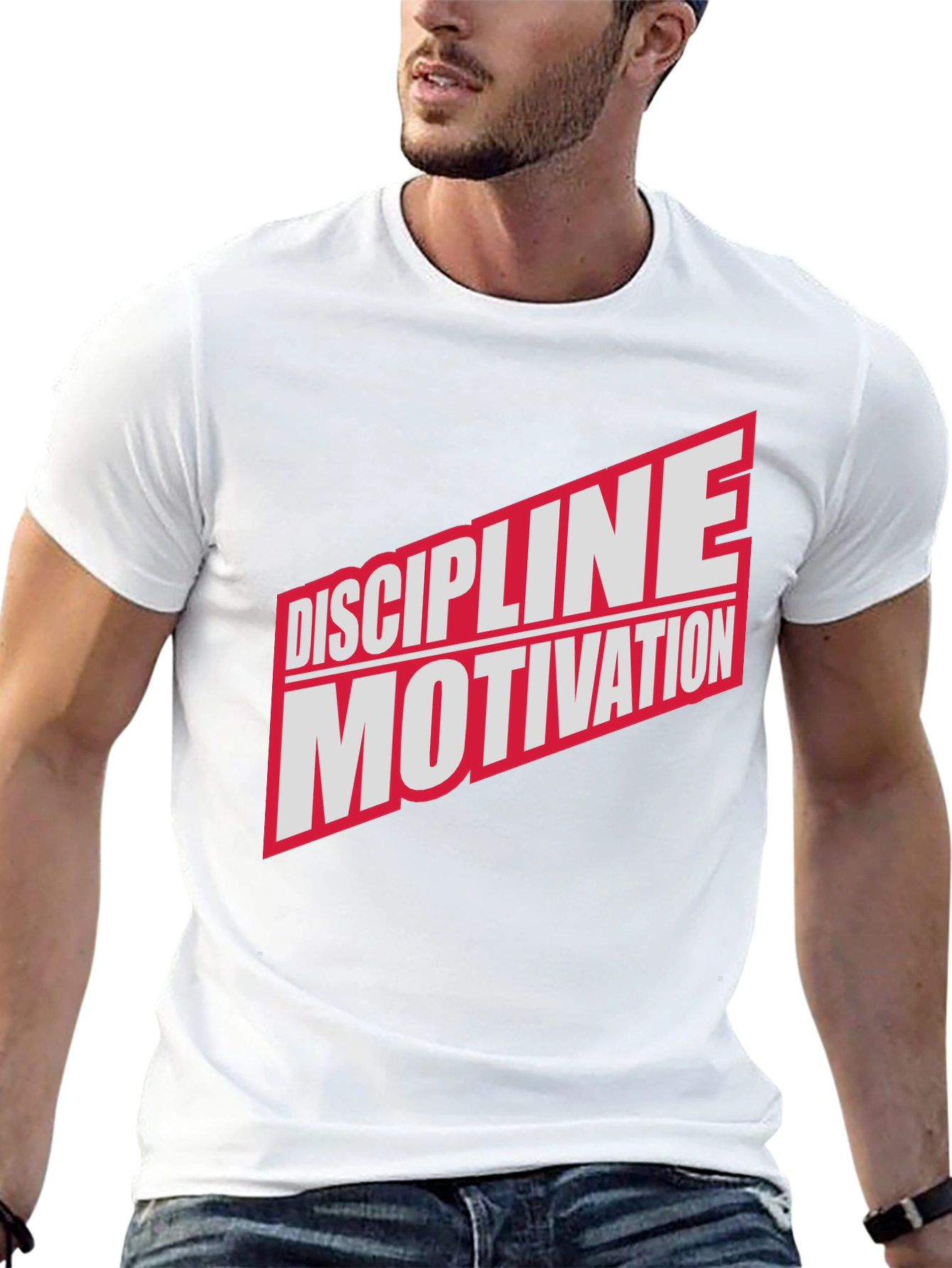 Discipline Motivation Black Graphic T-Shirt