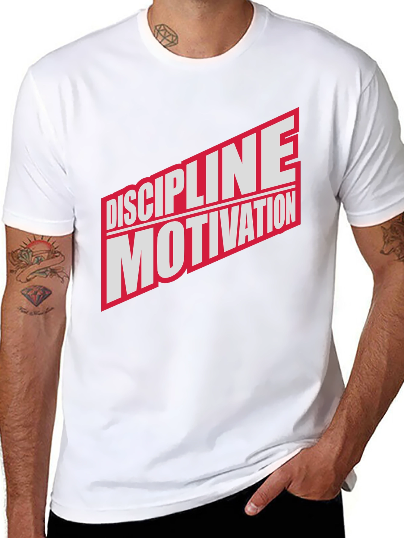 Discipline Motivation Black Graphic T-Shirt