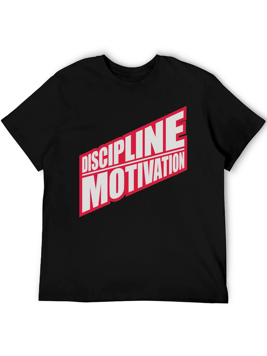 Discipline Motivation Black Graphic T-Shirt