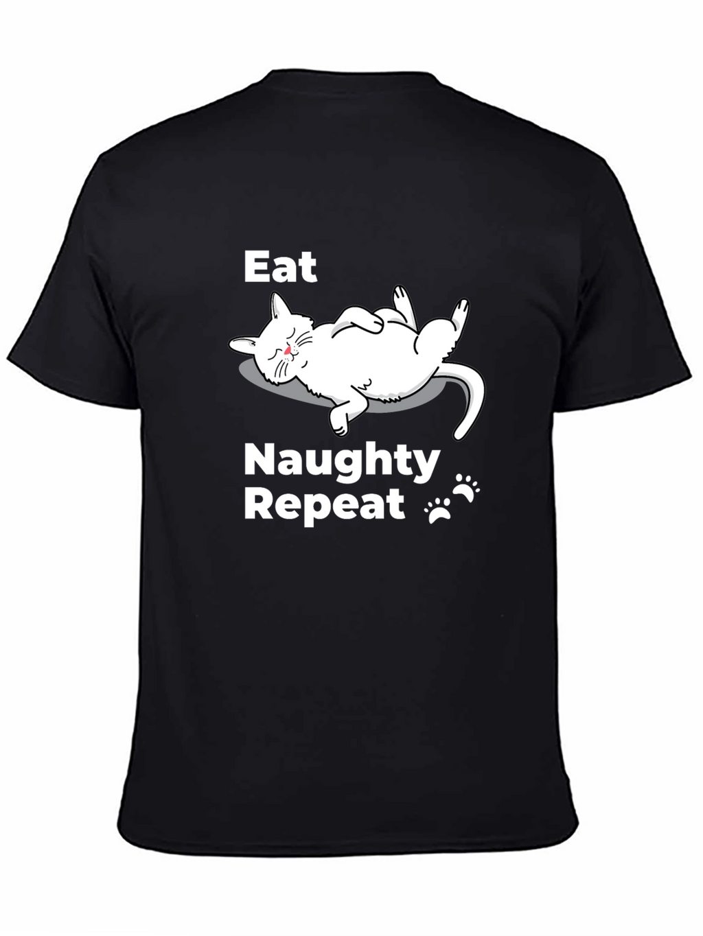 Eat Naughty Repeat Cat T-Shirt