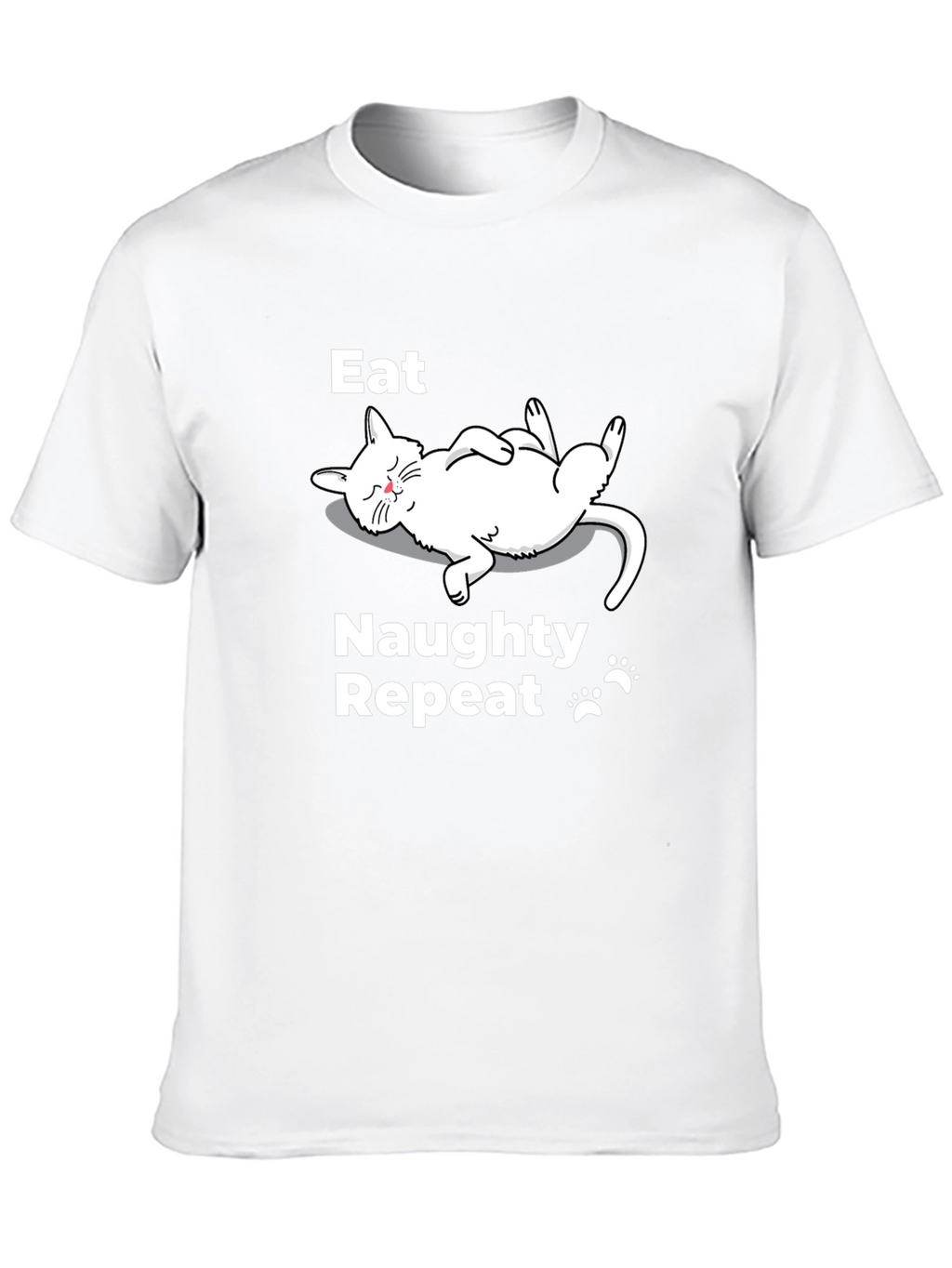 Eat Naughty Repeat Cat T-Shirt