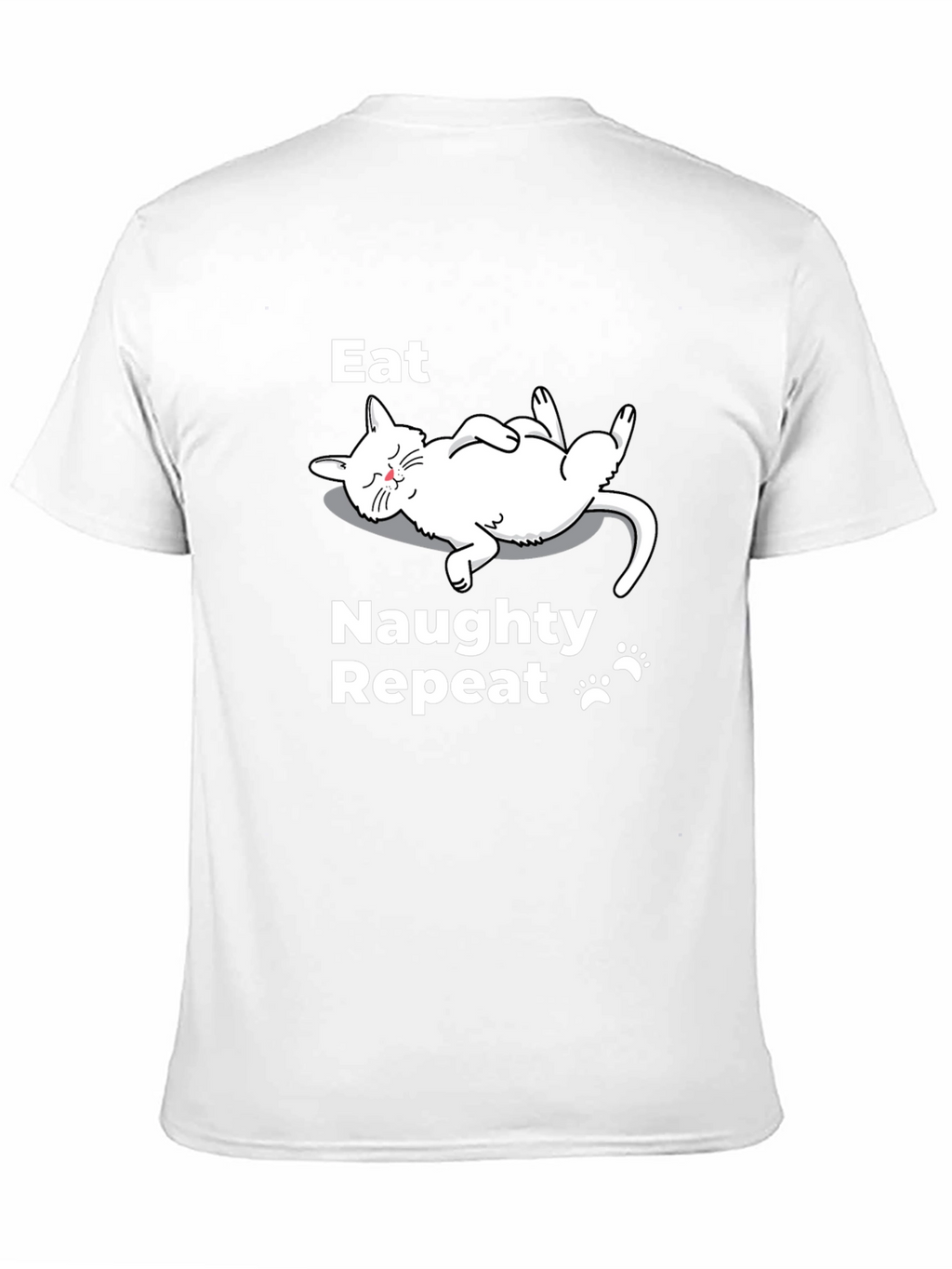Eat Naughty Repeat Cat T-Shirt