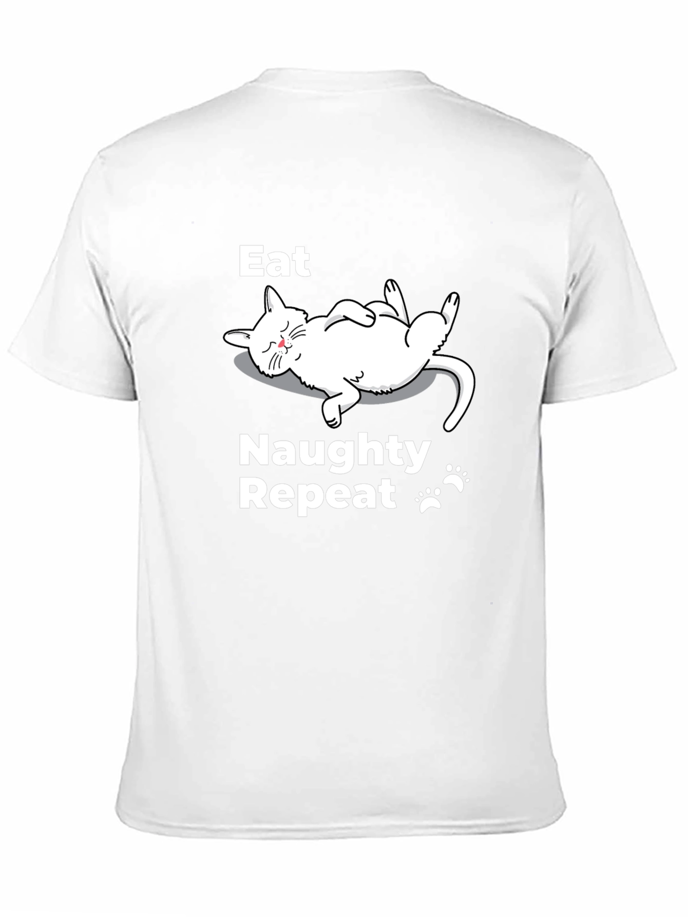 Eat Naughty Repeat Cat T-Shirt