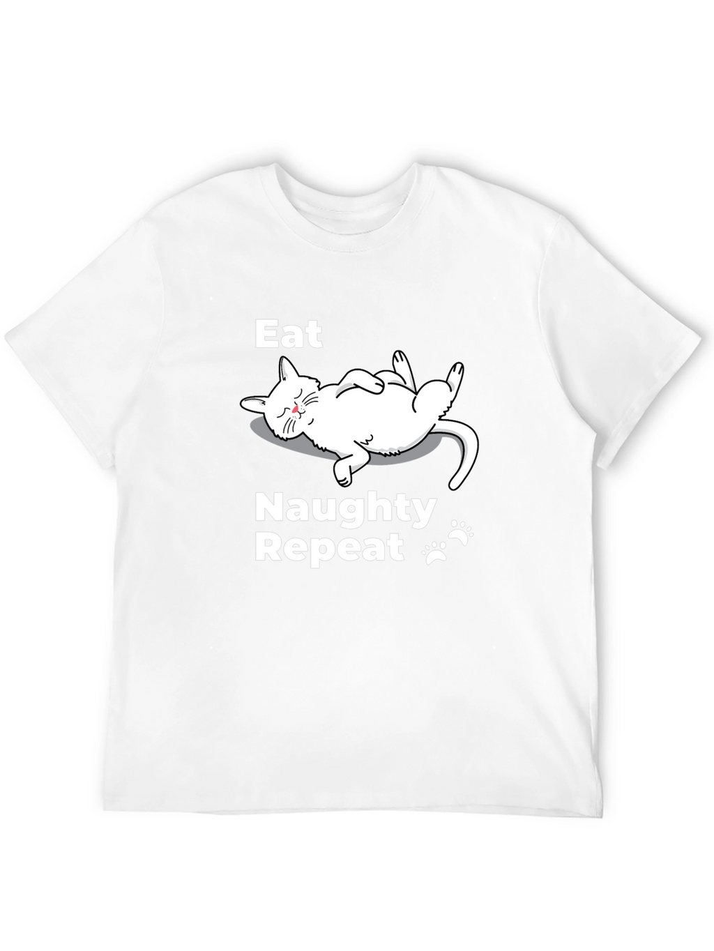 Eat Naughty Repeat Cat T-Shirt
