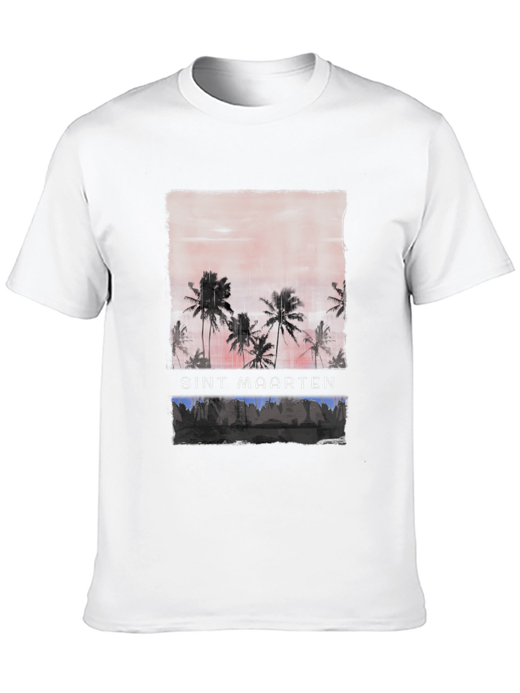 Sint Maarten Palm Tree Graphic T-Shirt