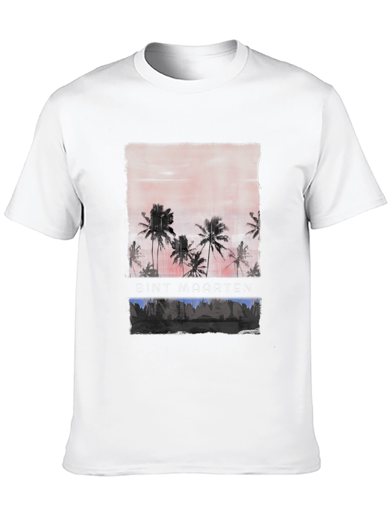 Sint Maarten Palm Tree Graphic T-Shirt