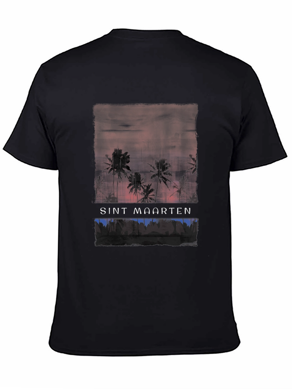Sint Maarten Palm Tree Graphic T-Shirt