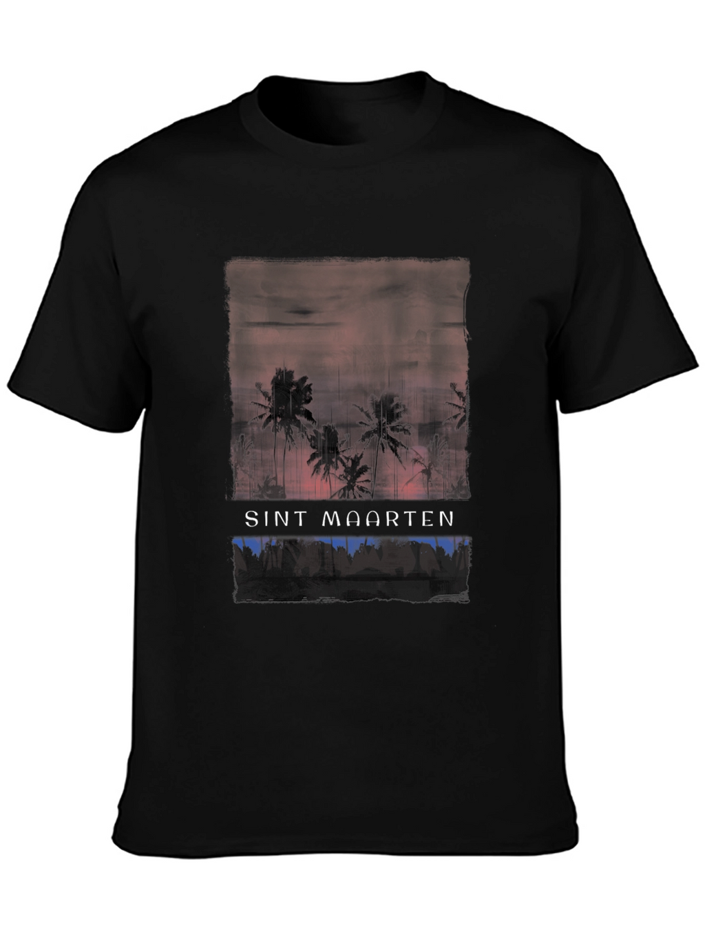 Sint Maarten Palm Tree Graphic T-Shirt