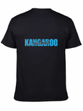 Kangaroo Addict Tee - Black Cotton T-Shirt